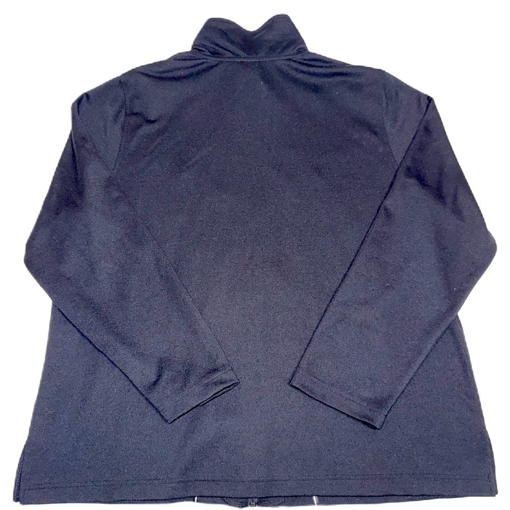 Koret Petite XL Embroidered Beaded Black Gray Sweater Jacket Full Zip PXL EUC - Picture 2 of 4